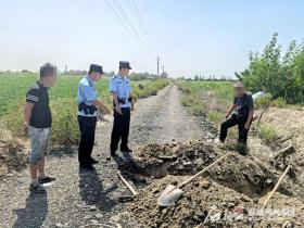 挖呀挖呀挖，水管在哪里呀？铁门关市民警辅警调解“乌龙”纠纷案-图1