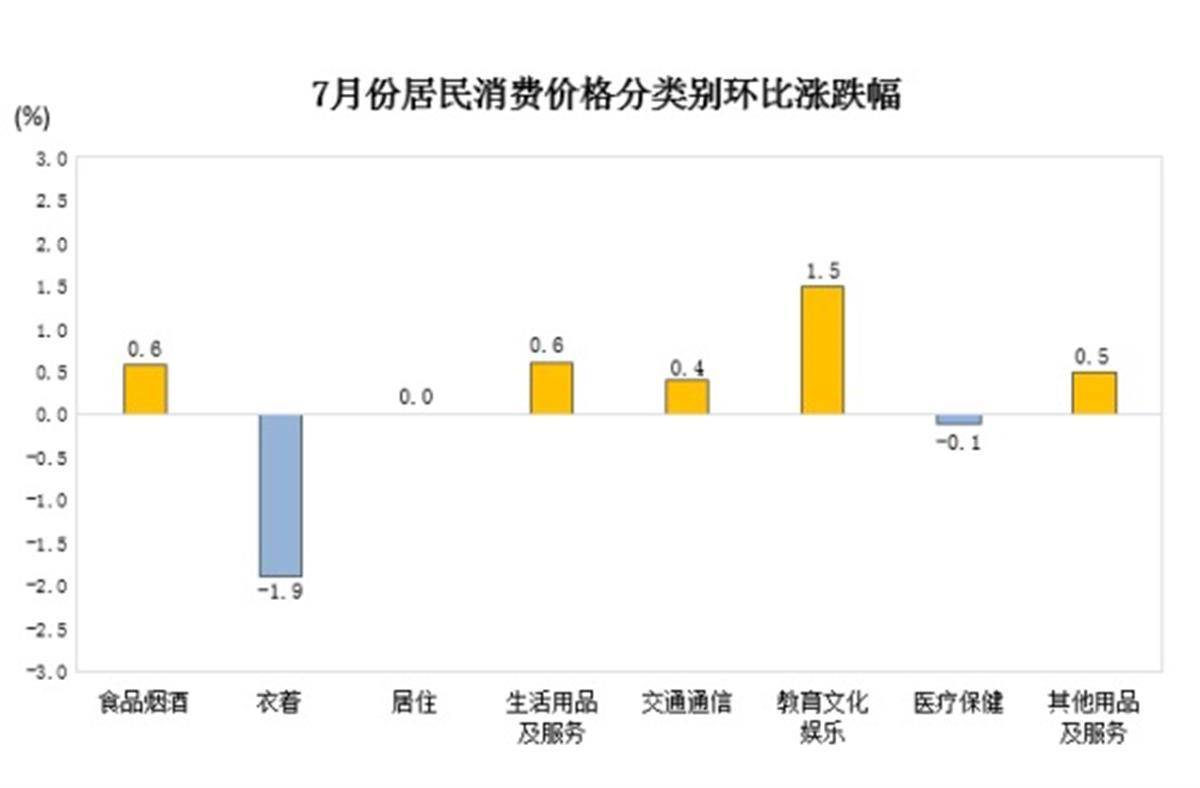 7月武汉CPI同比上涨1.1%-图3